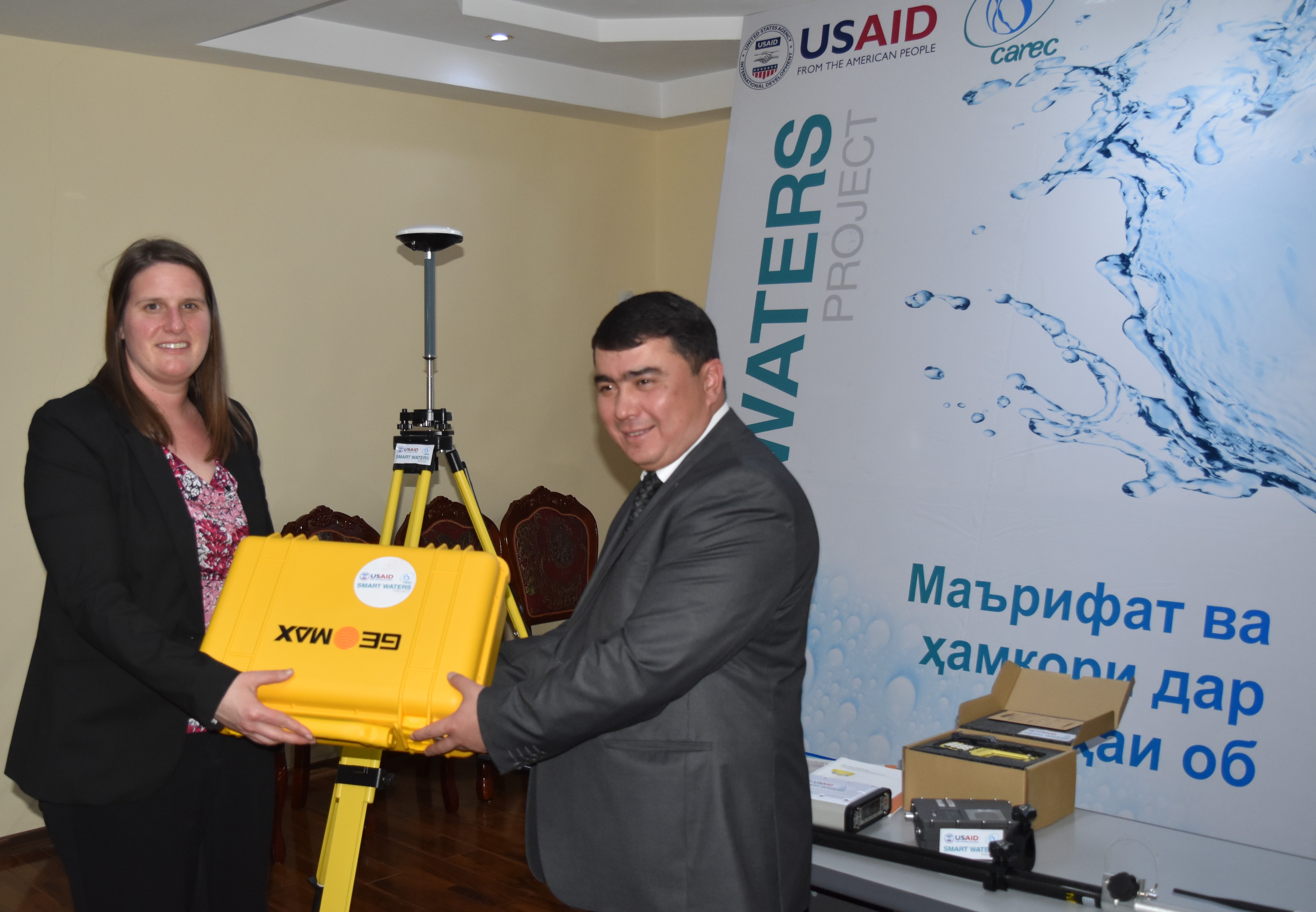 РЭЦЦА и USAID передали водным специалистам Таджикистана высокоточное измерительное ГИС-оборудование РЭЦЦА и USAID передали водным специалистам Таджикистана высокоточное измерительное ГИС-оборудование
