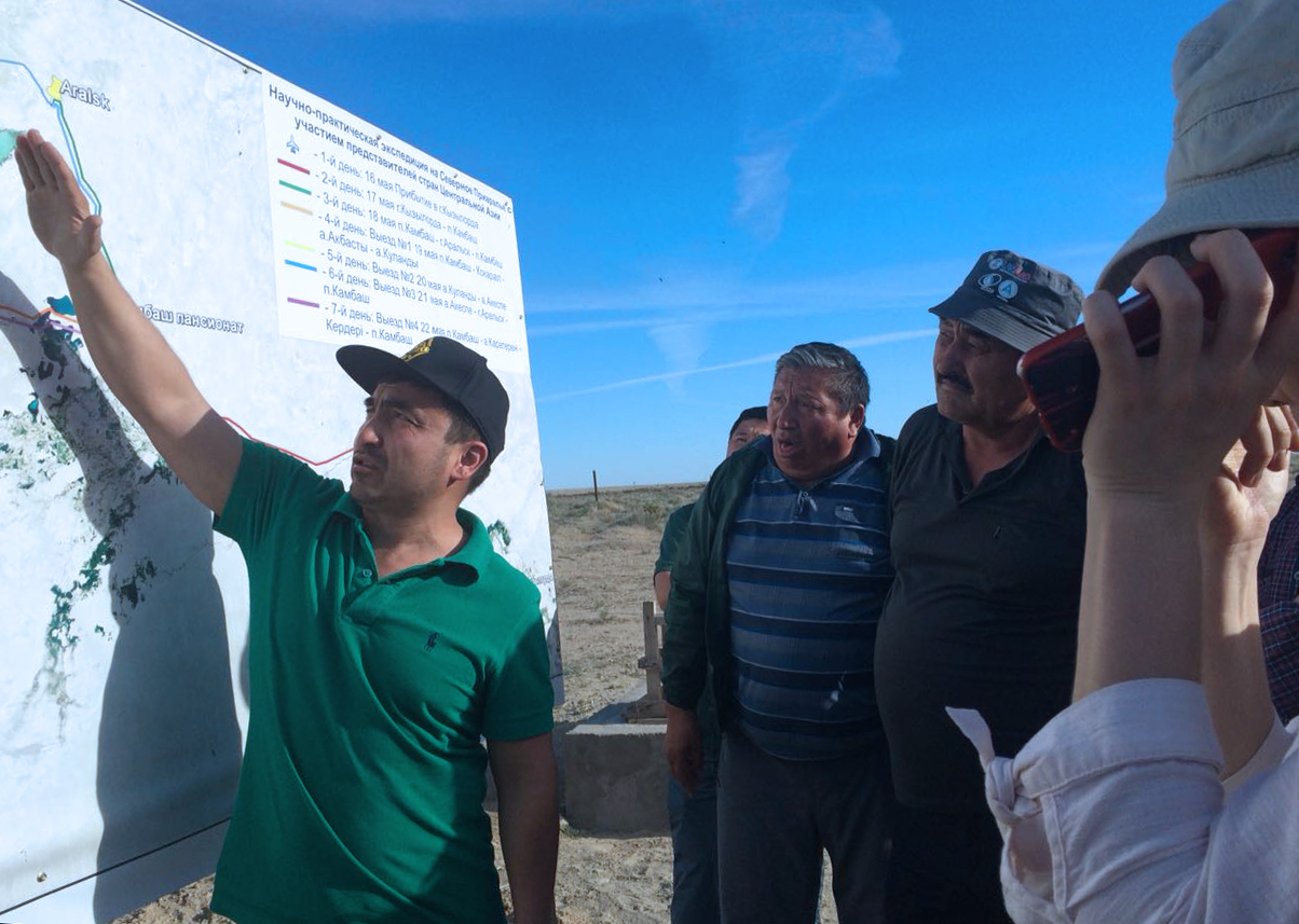 Demonstration tour to Kazakhstan part of the Aral-Syrdarya basin