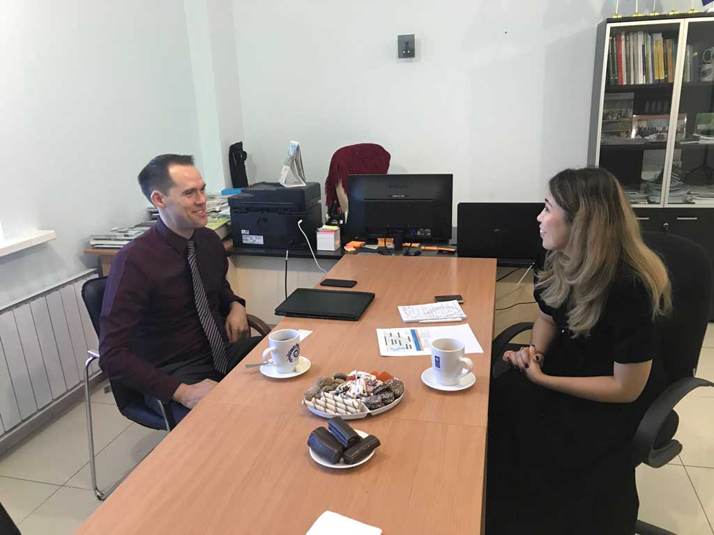 Meeting of representatives of the CAREC Country Office in Kazakhstan with the Director of Kazakhstan Country Office of USAID Meeting of representatives of the CAREC Country Office in Kazakhstan with the Director of Kazakhstan Country Office of USAID