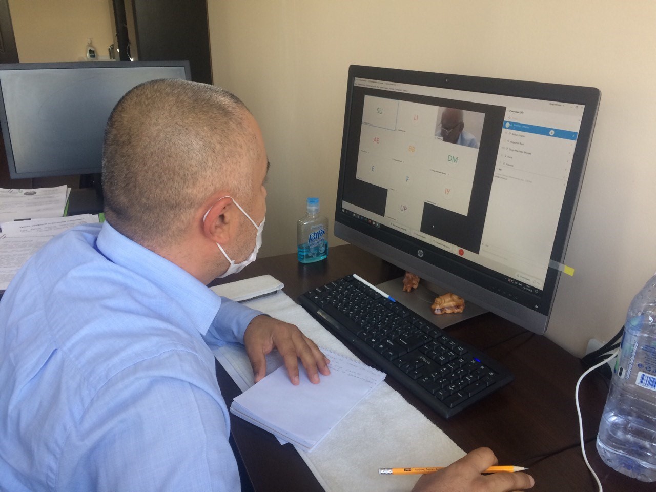 Видеоконференции по обсуждению проекта национального плана действий по снижению рисков песчаных и пыльных бурь в Республике Узбекистан