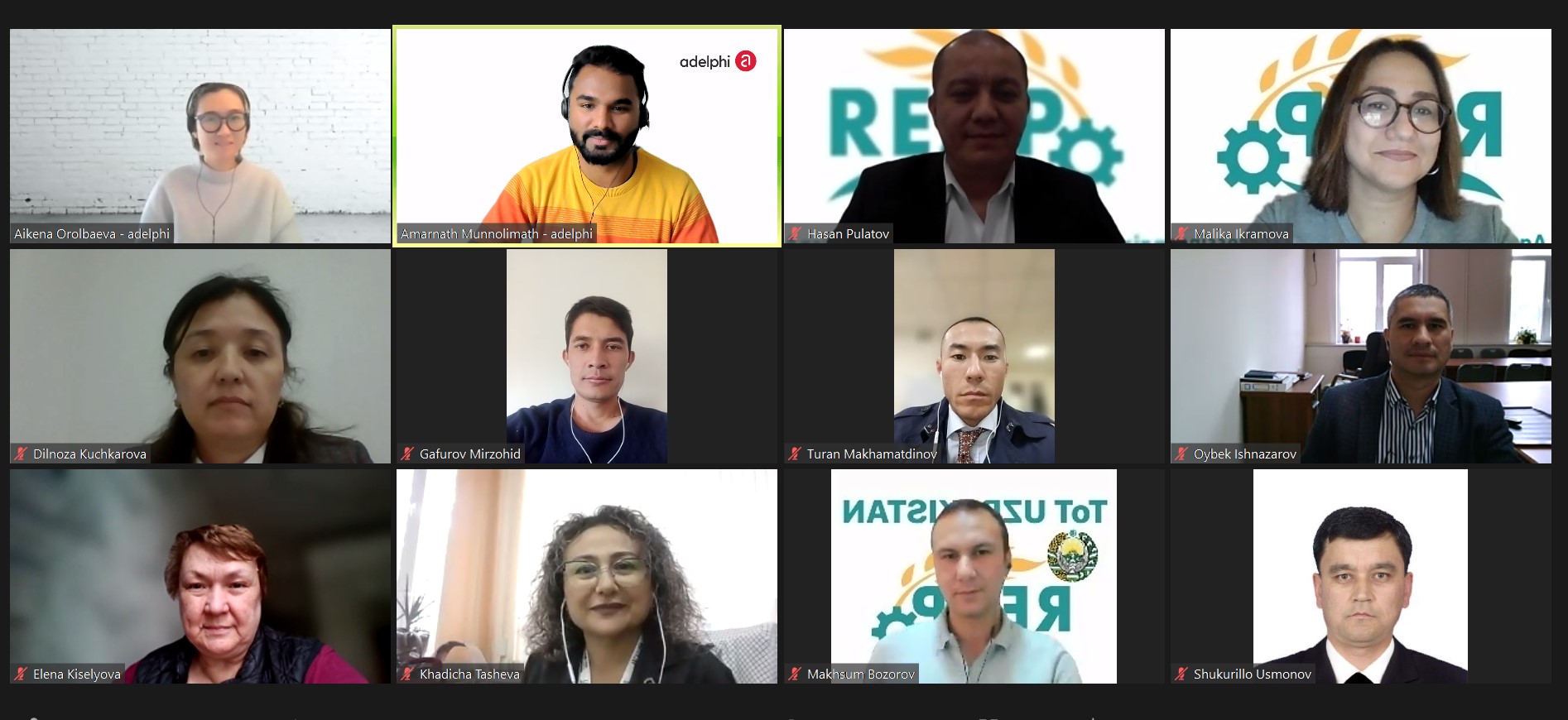 УЗБЕКИСТАН: Обучение тренеров (ToT) для технических консультантов (TК) REAP по доступу к финансированию экологически чистых технологий для ММСП