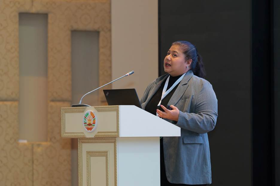 A person standing at a podium AI-generated content may be incorrect.